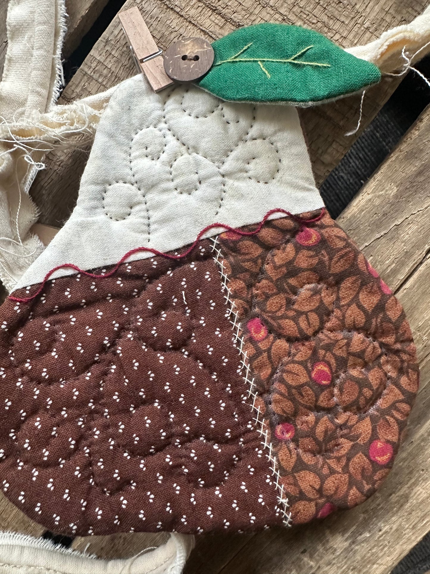 Recycled Vintage Handmade Pears BANNER