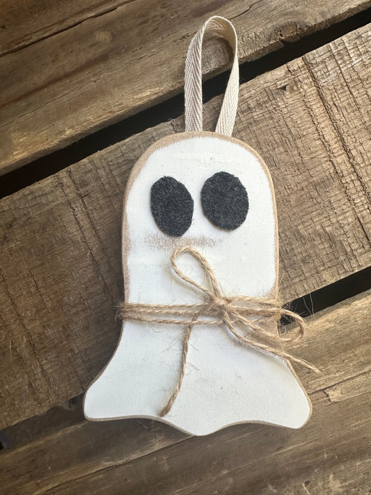 Ghost Wood Hanger or Sitter