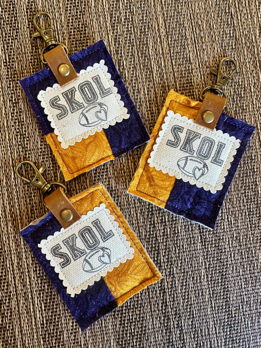SKOL Purple + Gold Bag Tag | Single Tag
