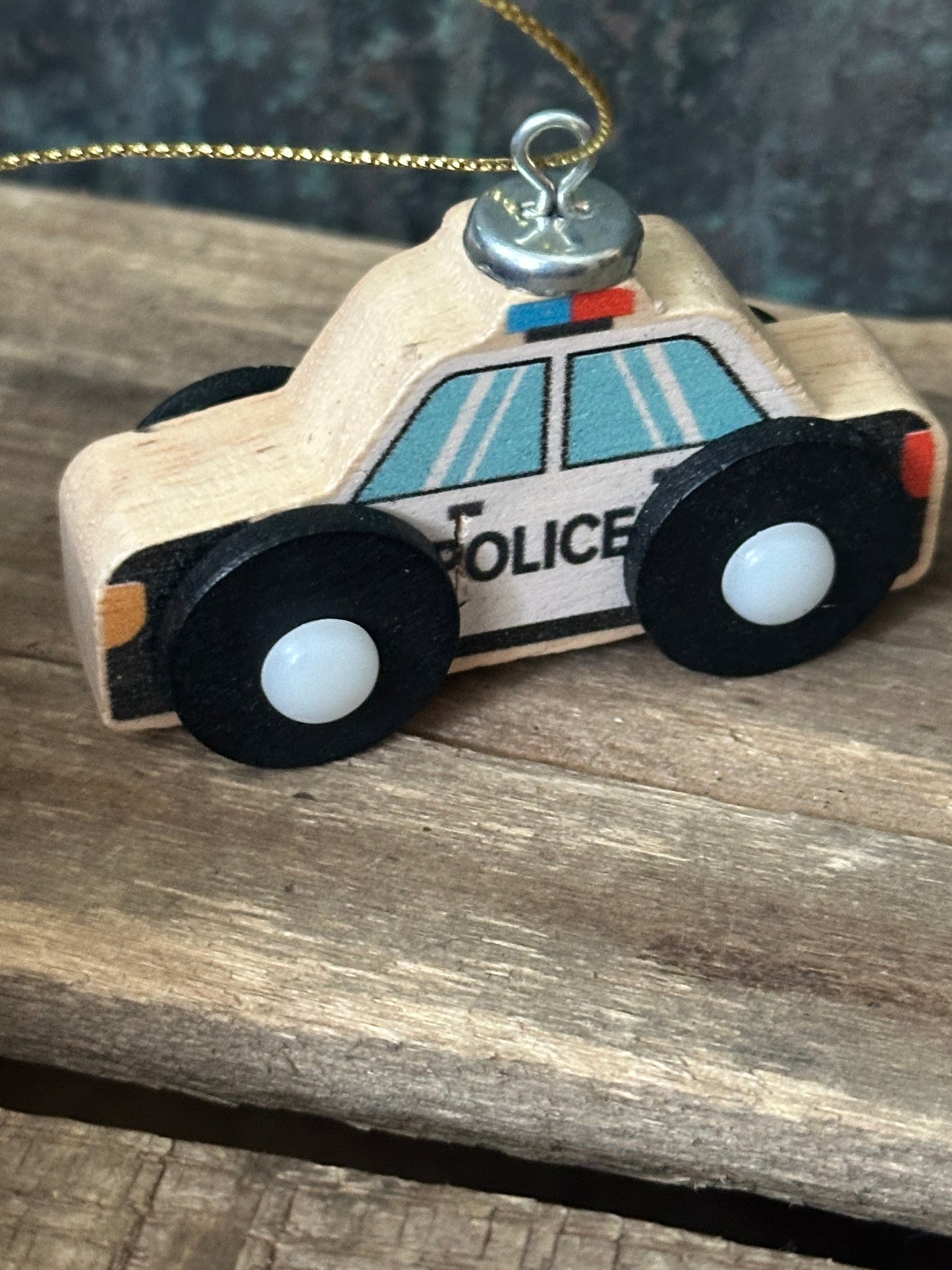 Wood Toy: Police Car Ornament