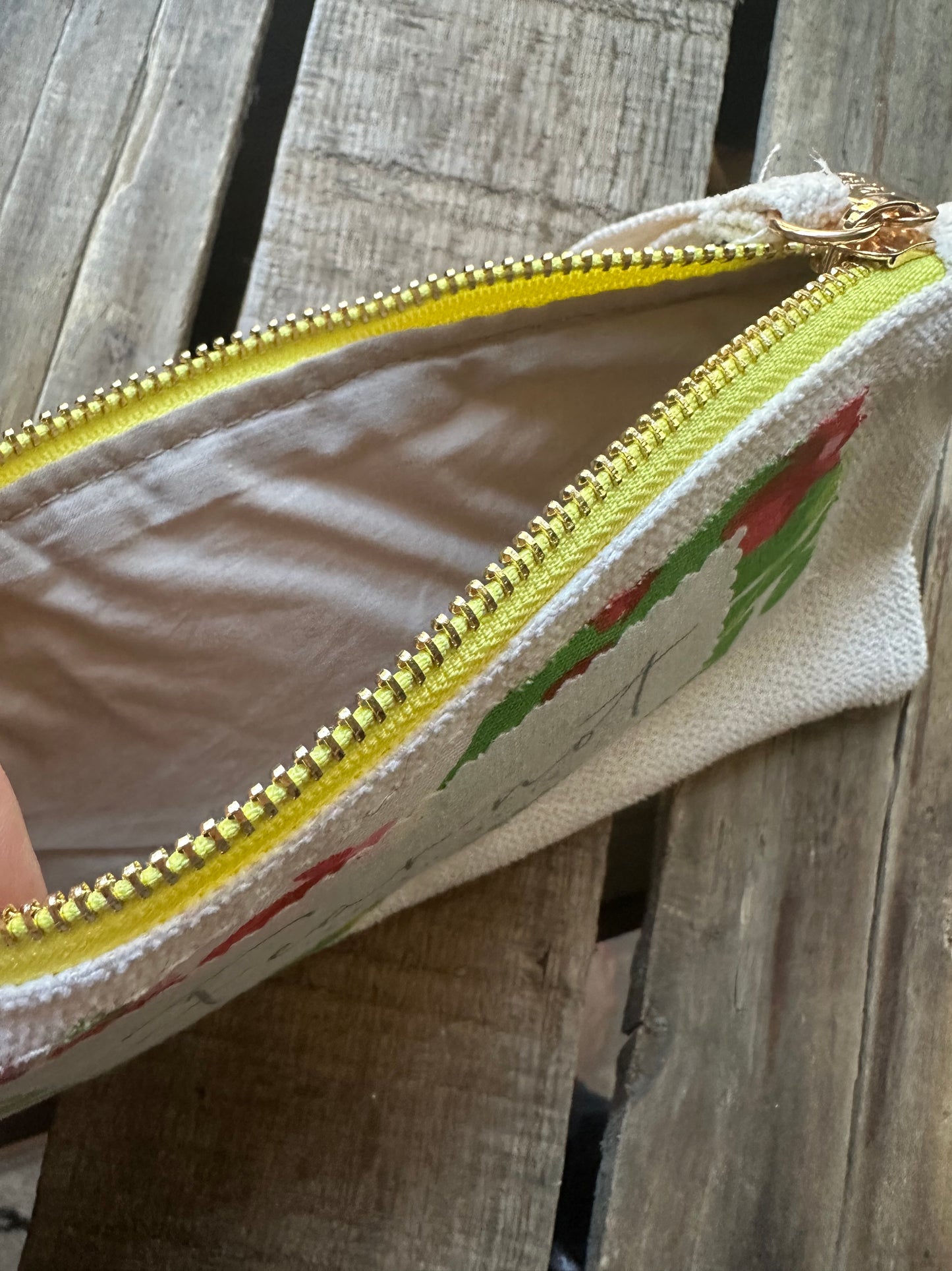 Fabric Repurposed Pouch: Fear Not Patch