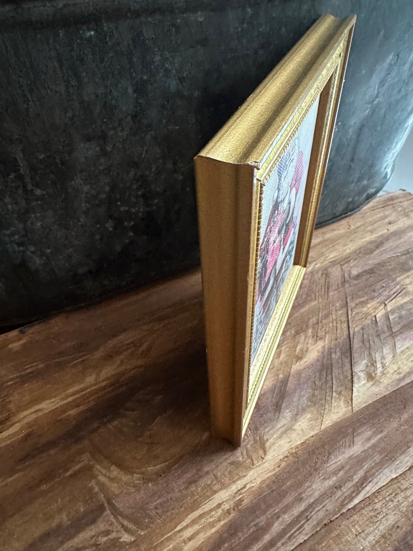 Jolly Santa Framed Canvas