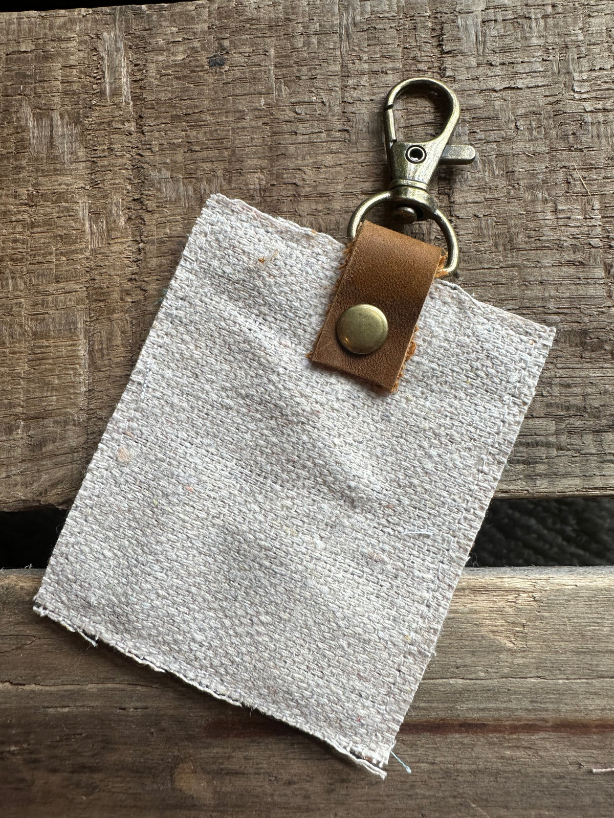 In the Waiting, God Is Still Working | Vintage Quilt Bag Tag