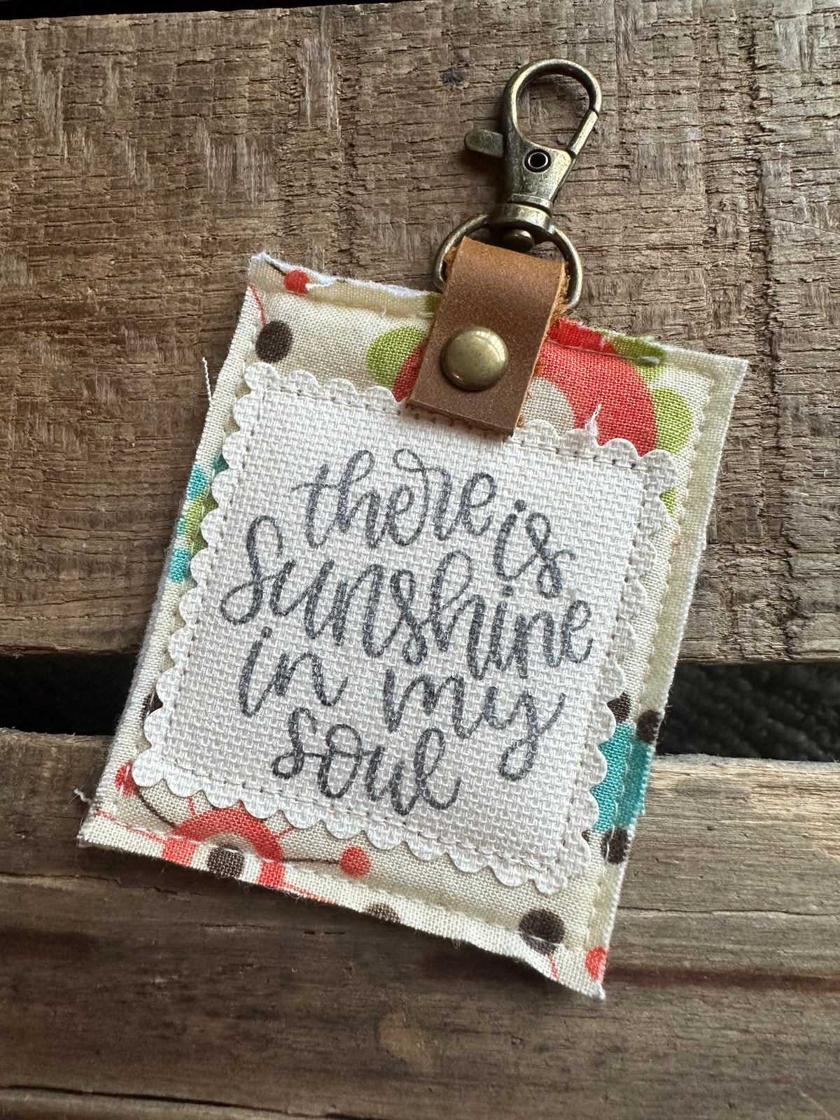 There Is Sunshine in My Soul | Vintage Quilt Bag Tag