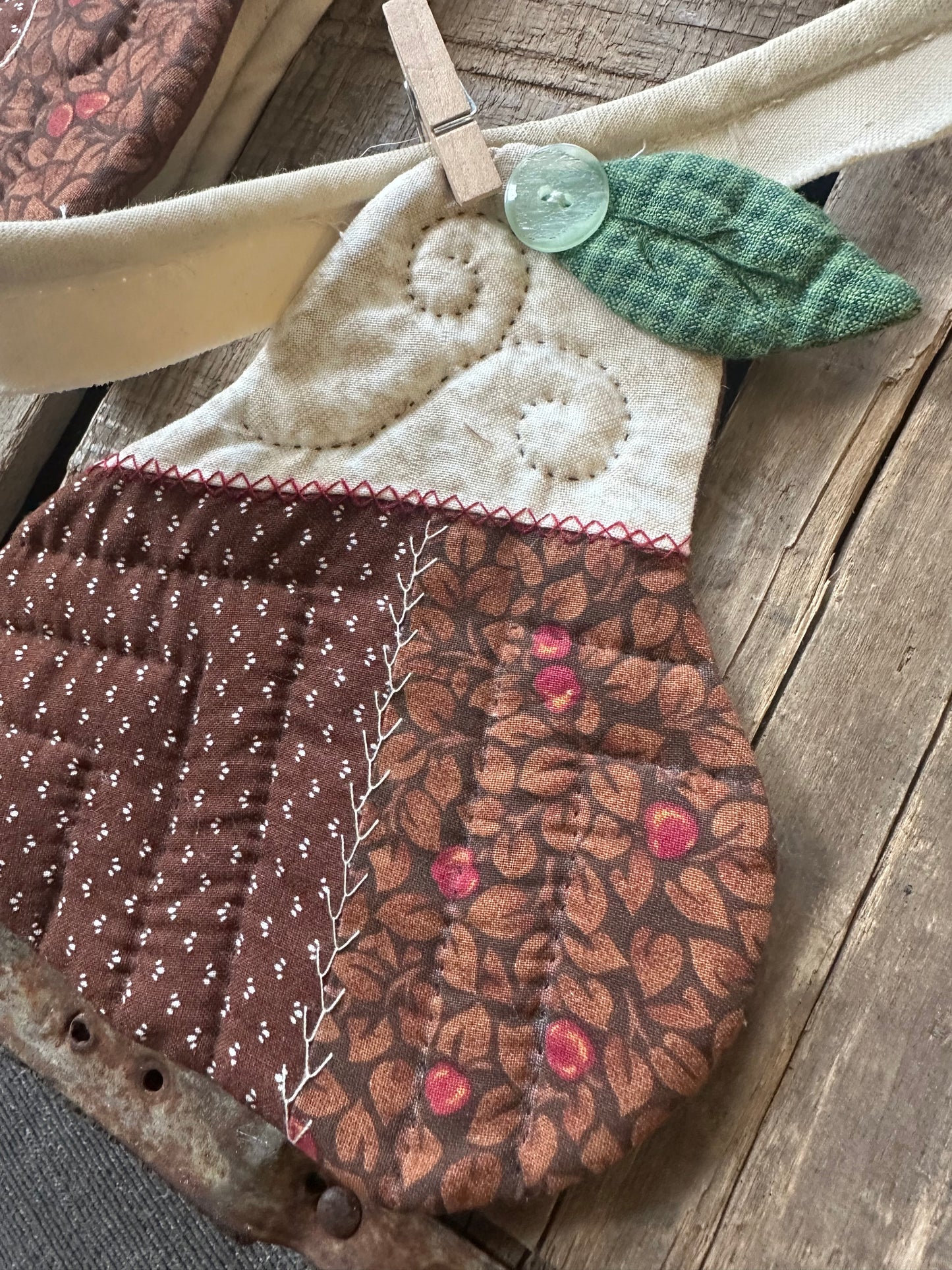 Recycled Vintage Handmade Pears BANNER