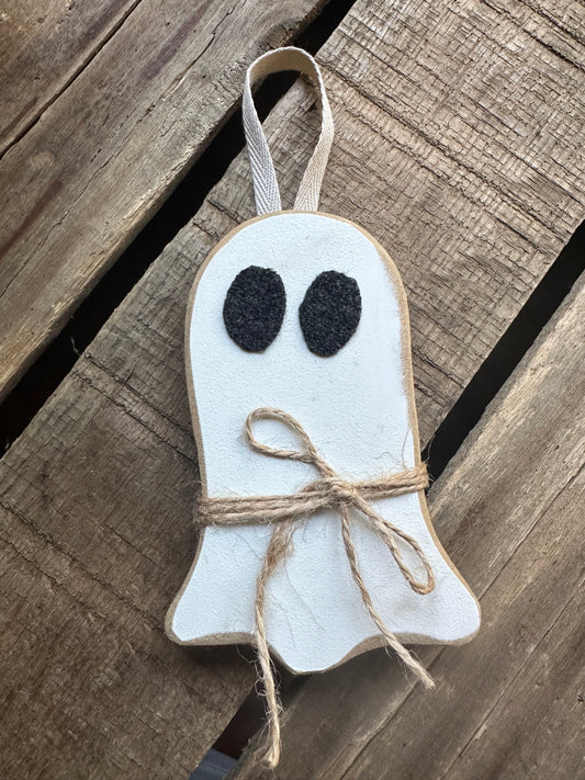 Ghost Wood Hanger or Sitter