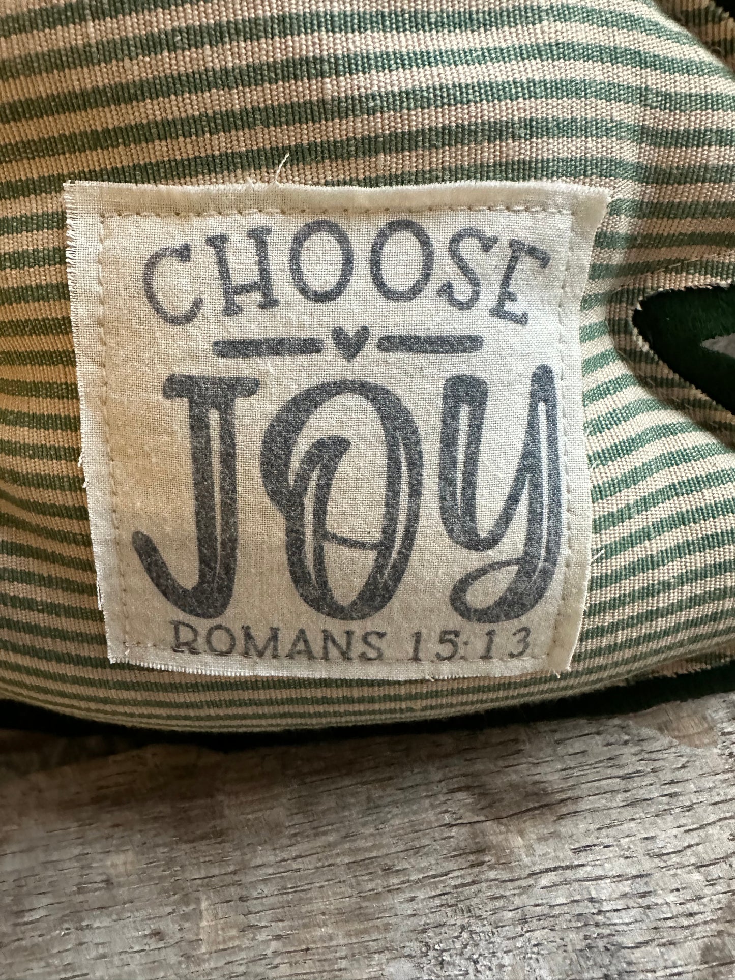 Christmas Tree Hanger Pillow: Choose Joy