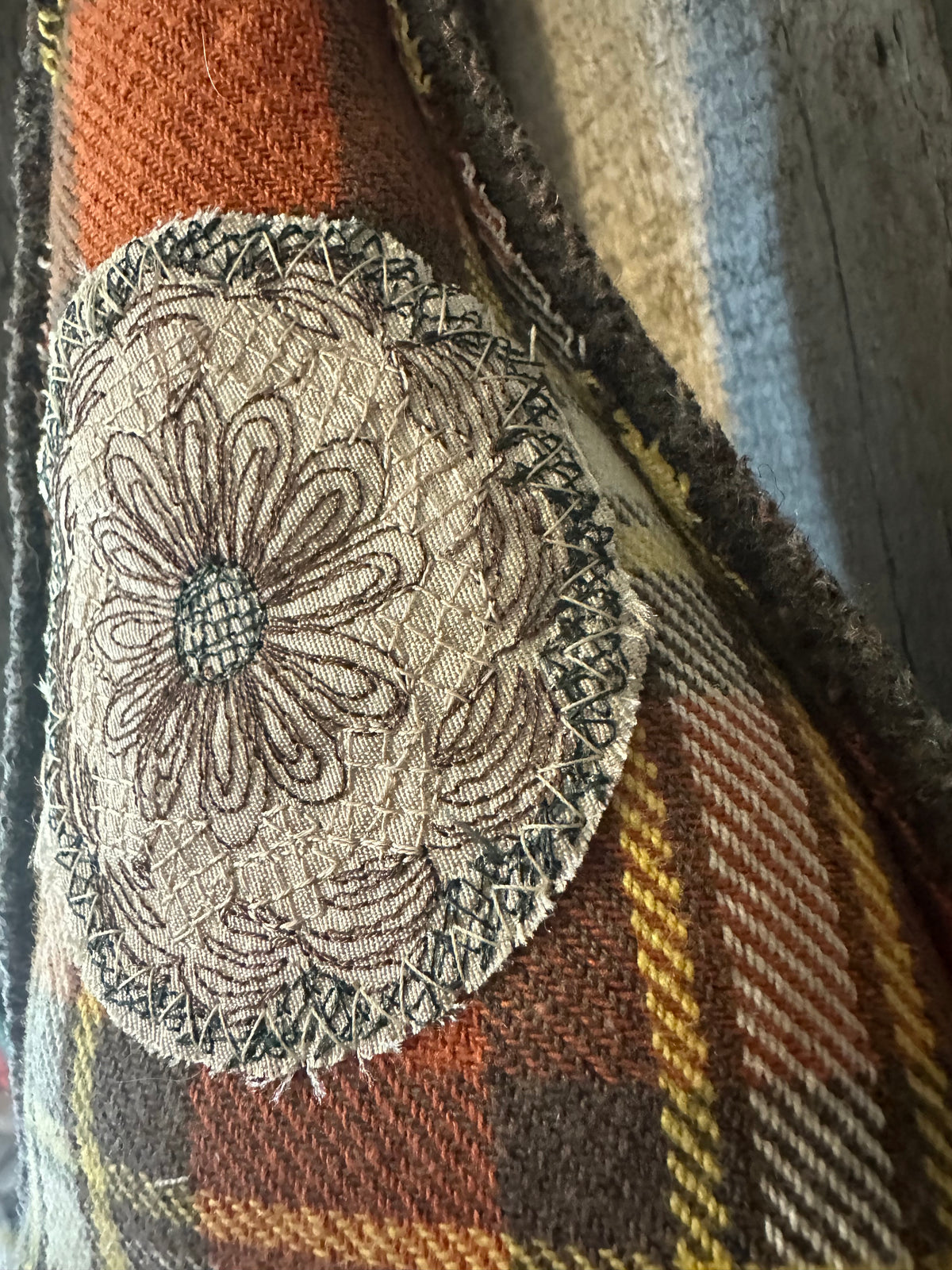 Fall Slouch Tree with Embroidered Patch