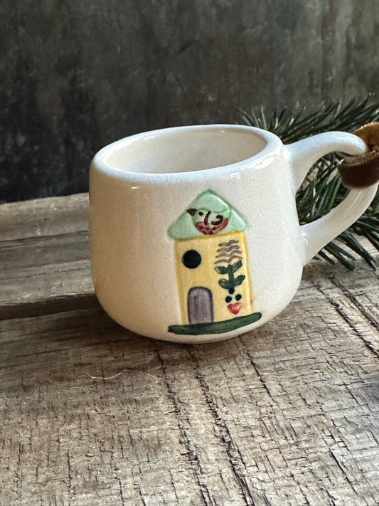 Ornament: Birdhouse Espresso Mug