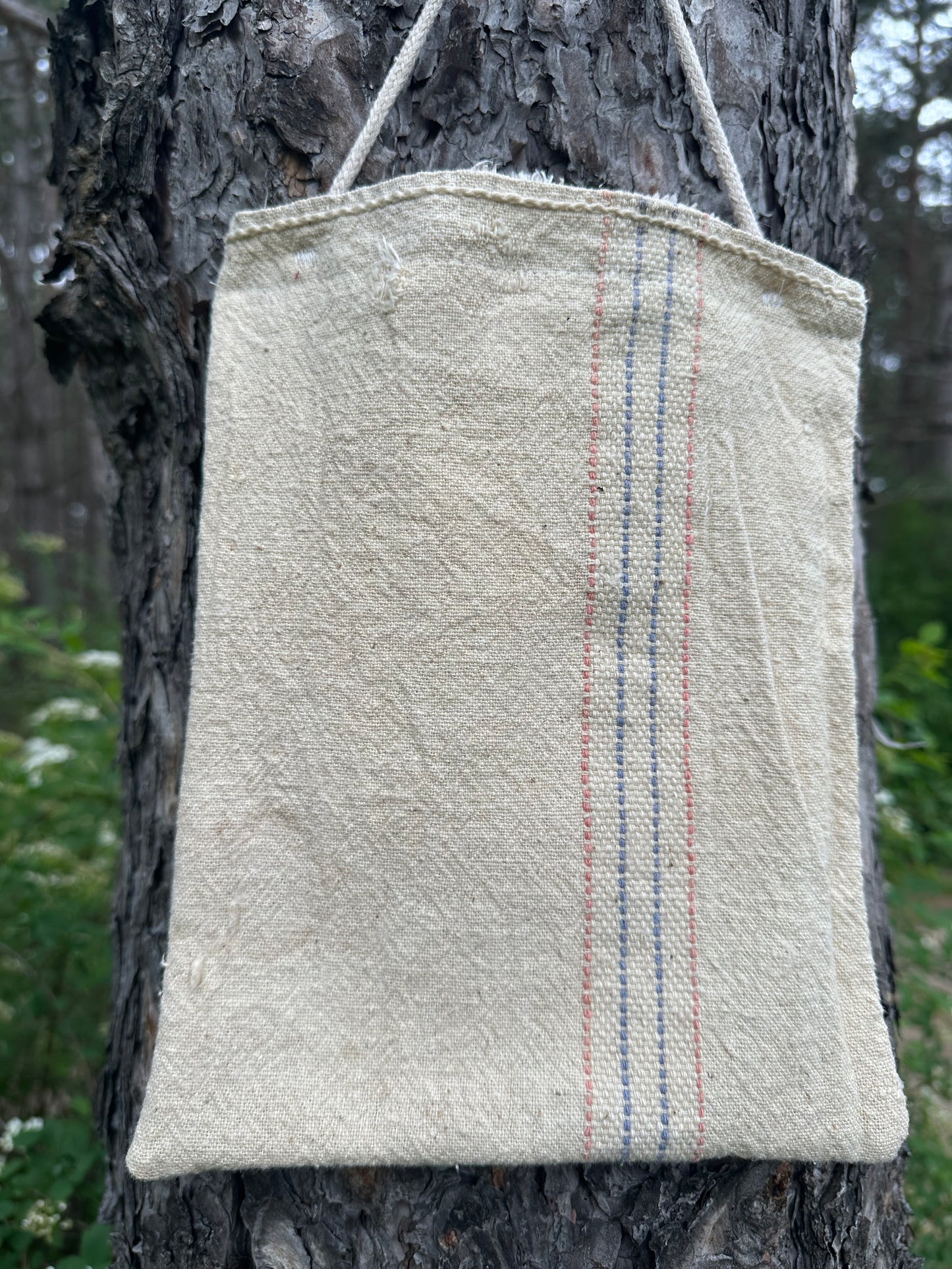Patriotic ANTIQUE Grain Sack Hanger