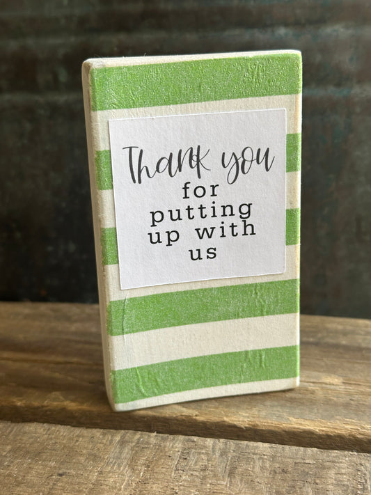 WOOD Encouragement Shelf Sitter