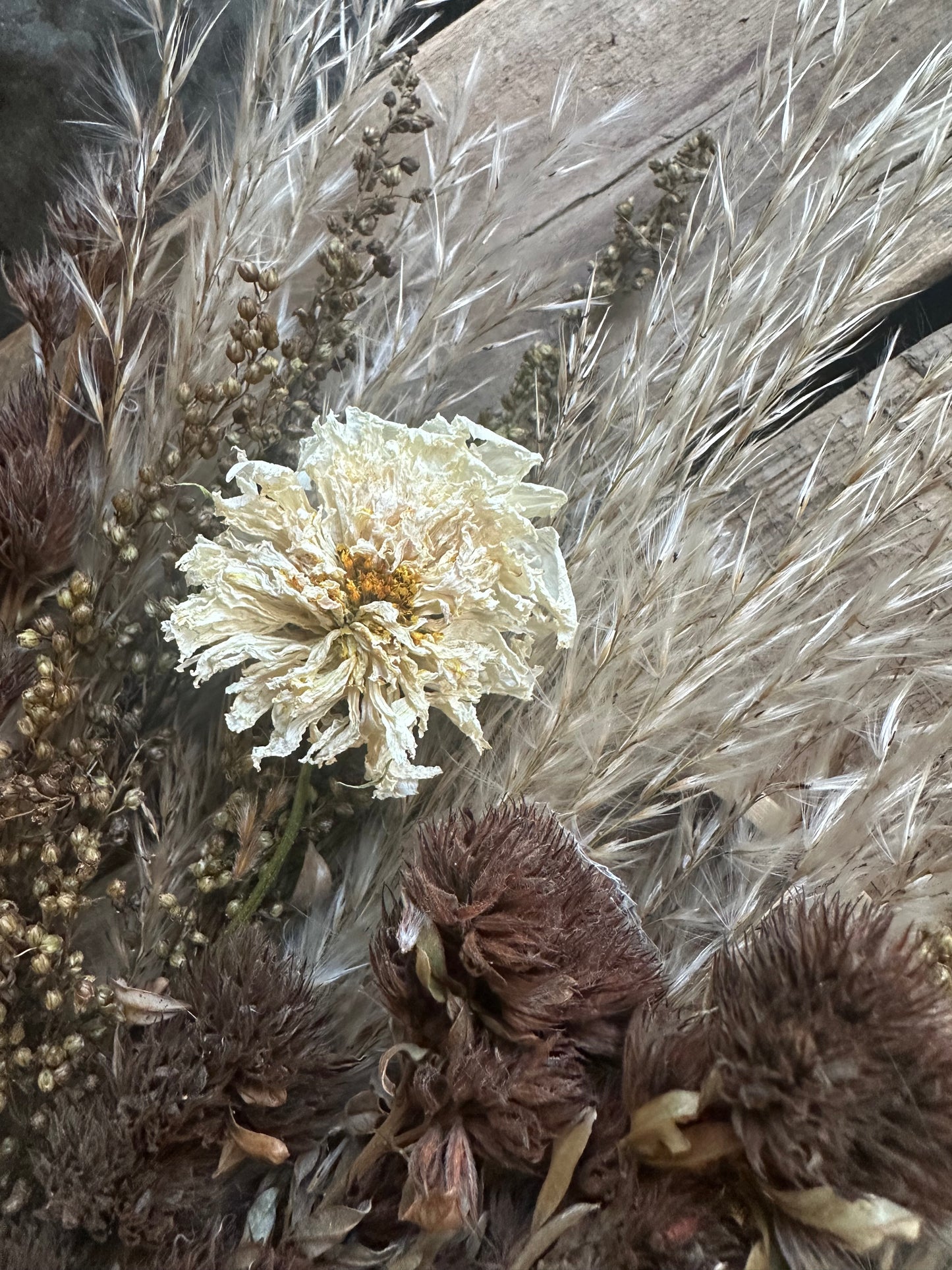 Boho Dried Flower Wreath