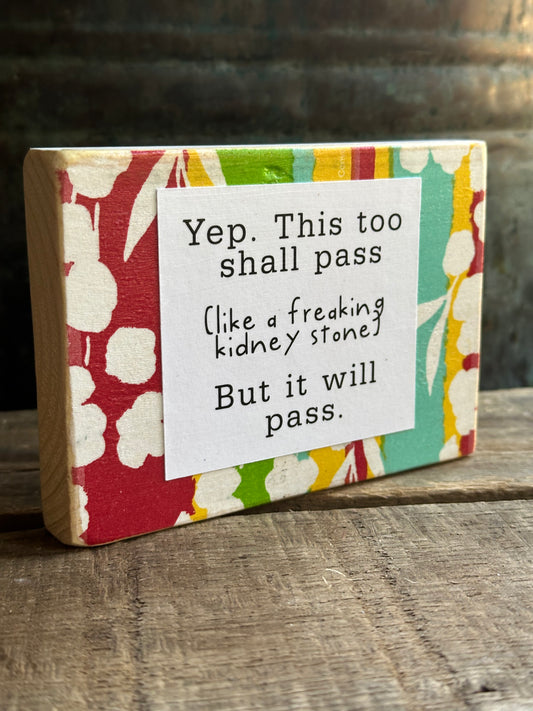 Funny Encouragement Shelf Sitter